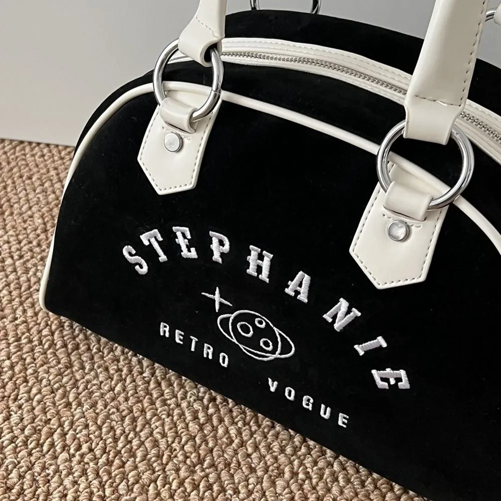 Tragbare Leder Boston Wildleder Einfarbig PU Bowling Große Kapazität Veet Baseball Tasche Reise_voghion.com