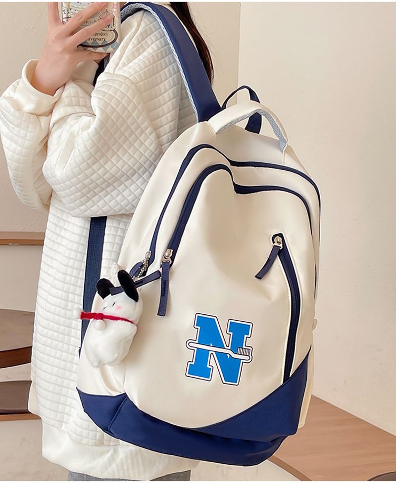 Mochila masculina e feminina de grande capacidade, à prova d'água, resistente ao desgaste, bolsa de viagem para curta distância ao ar livre, simples e_voghion.com