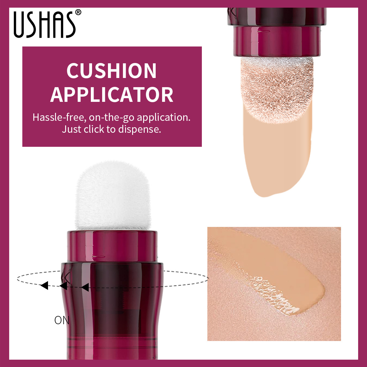 USHAS12 kleur spons hoofd foundation make-up concealer vloeibaar duurzaam waterdicht naakt_voghion.com