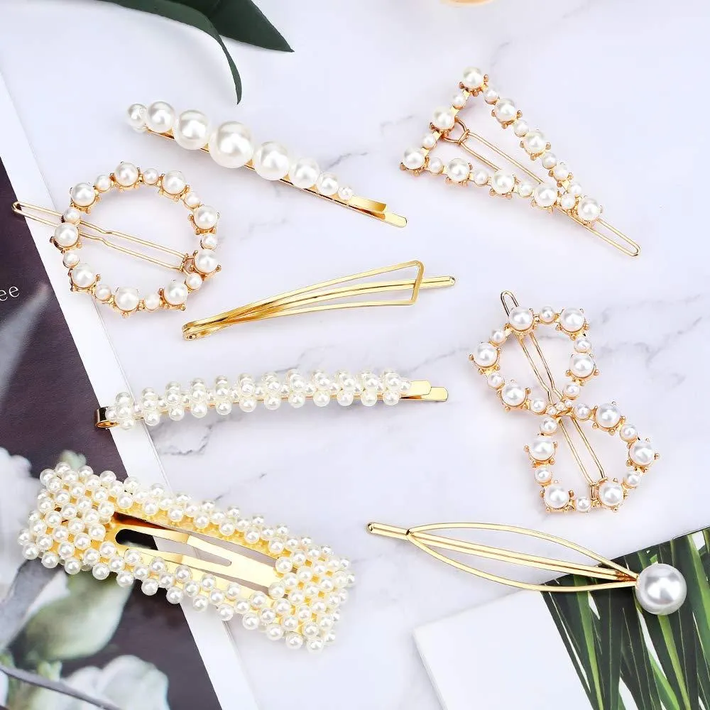 16 pezzi di perle fermaglio elegante forcina fermaglio per capelli design coreano forcine per capelli accessori per capelli donne_voghion.com