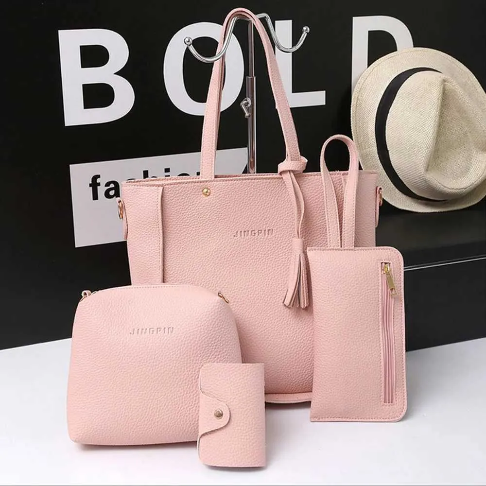 Dámská sada ramenních čtyřdílných peněženek, crossbody tašek, dámská kabelka, hlavní taška, ženské tašky, C241108_voghion.com