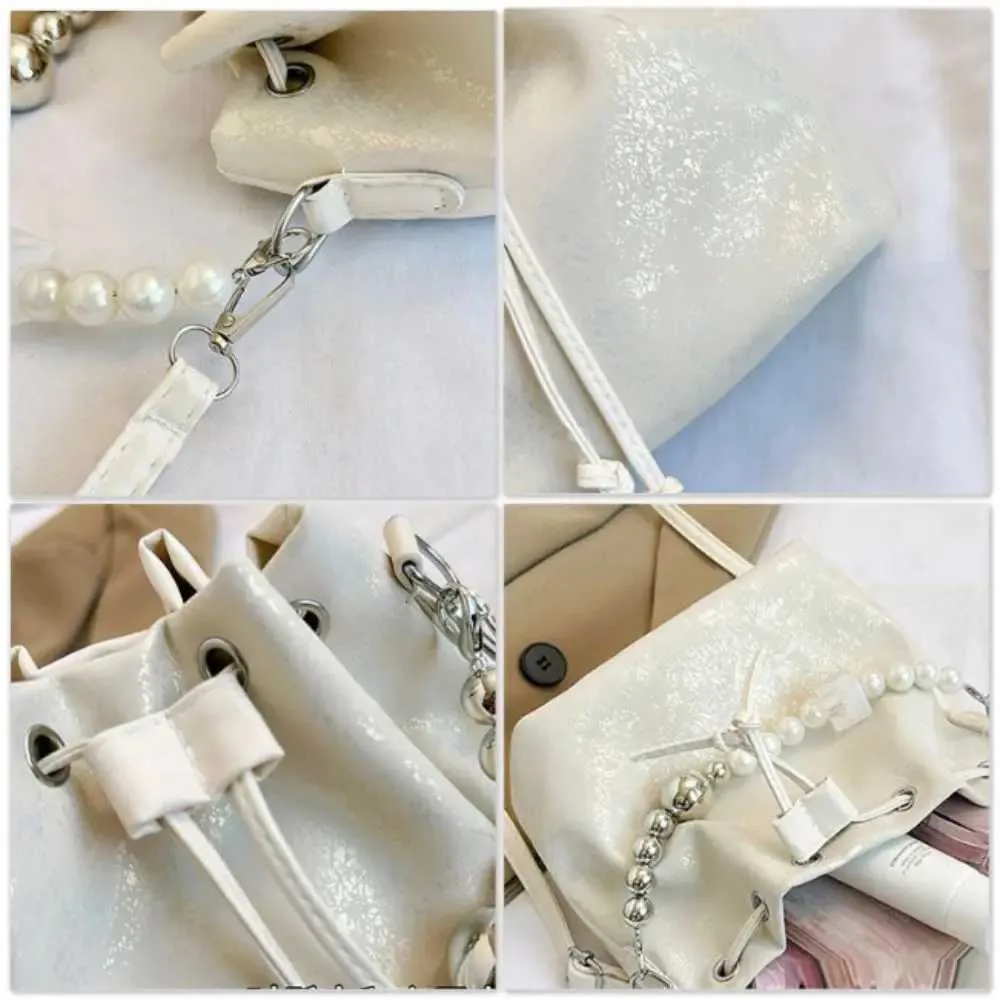 New Casual PU Cross Body Bead Handle Adjustable Strap Single Shoulder Bag Belt Drstring Design Durable Lady Ba241214_voghion.com
