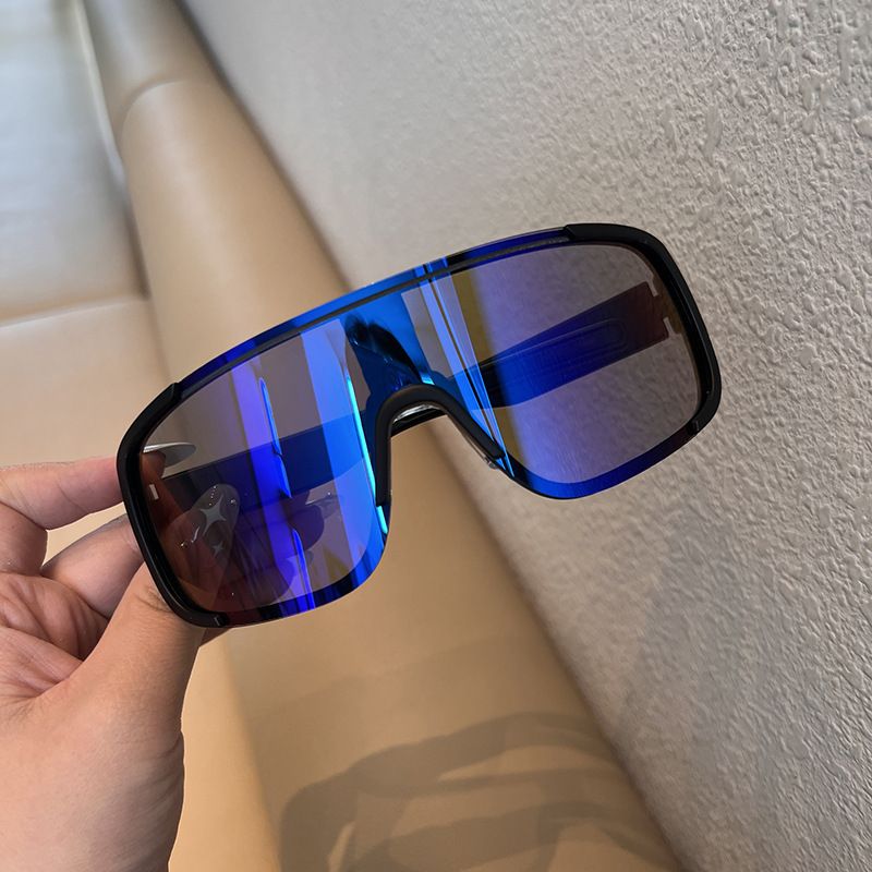 Outdoor sports riding mountaineering skiing windproof protective sunglasses Black super frame slim motorcycle glasses_voghion.com