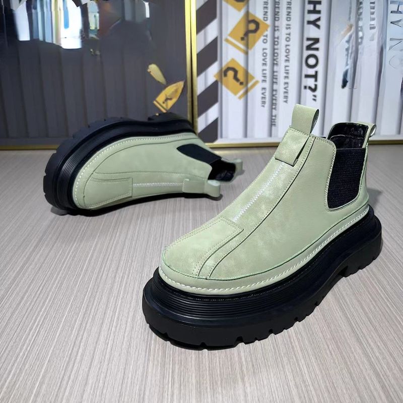 Herbst Neuankömmg Mode lässig britischen Stil Designer Motorrads tiefel bequeme hoge Winter warm Herren schuhe_voghion.com
