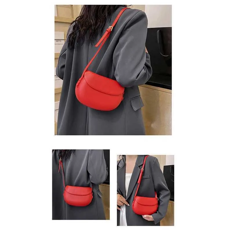 PU Leather Womens Cross Body Fashion Wallet Strap Saddle Shoulder Candy Colorful Girl Messenger Bag Y241123_voghion.com