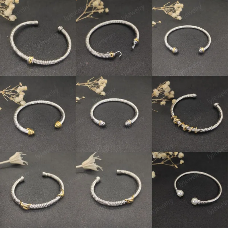 Pulseiras de cabo trançado da moda masculina, joias vintage com cabeça de rhie, pulseira popular banhada a ouro_voghion.com