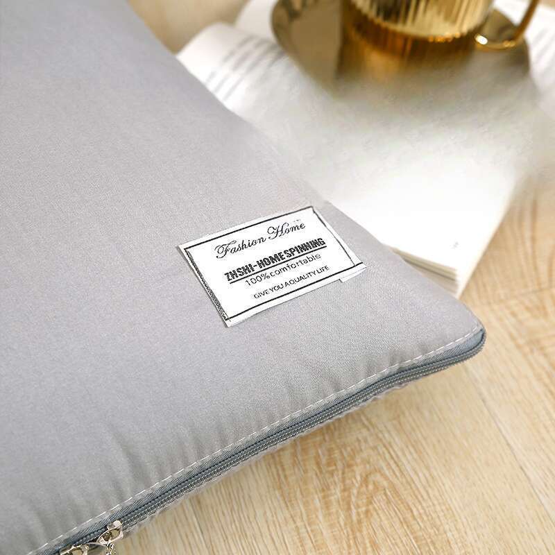Simplicity, Embroidered Bedding, Dual Purpose Pillow, 2-in-1 Thickened Square Air Conditioner, Solid Colour Cushion_voghion.com