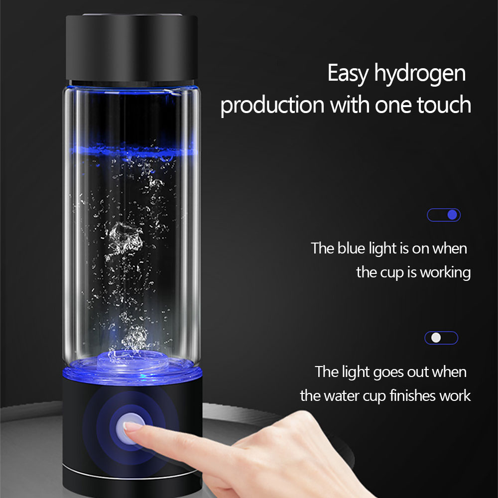 Generator de apă hidrogenată alcalină Maker USB reîncărcabilă ionizator de apă sticlă super antioxidant ORP cană de apă bogată în hidrogen_voghion.com