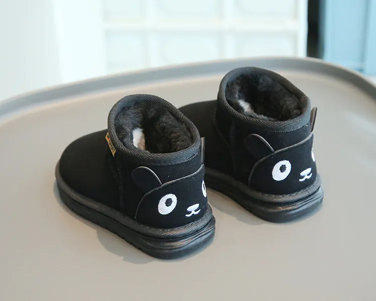 Fashion Children Casual Girls Boys Snow Warm Kids Boots Boy Winter Cashmere Cotton Shoes Sneakers_voghion.com