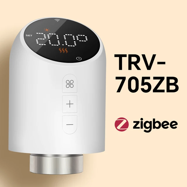 Termostato per radiatore Beok Tuya Zigbee/Wifi Termoregolatore Vae Smart TRV per riscaldamento o riscaldamento con Google Home Alexa_voghion.com