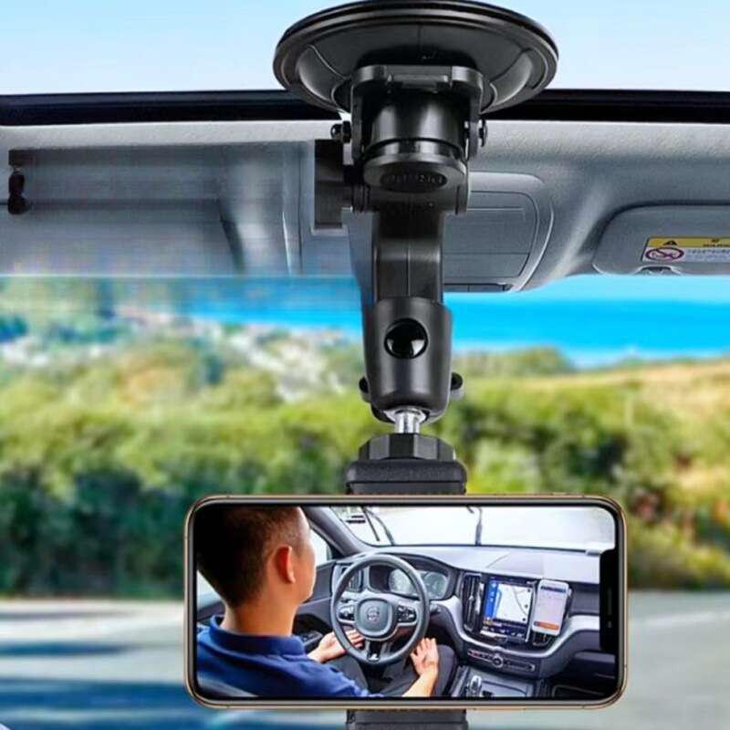 Automobilyje montuojamas fotografavimo mobiliojo telefono navigacijos laikiklis, siurbtukas, fiksuotas laikiklis automobilyje, skirtas asmenukių tiesioginiam vaizdo įrašymo asmenukėms_voghion.com