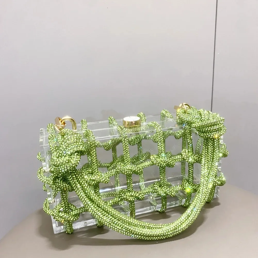 Strass-Abendtaschen aus Silberkristall, handgefertigt für Damen, Geldbörsen und Handtaschen, Designer-Banketttasche_voghion.com