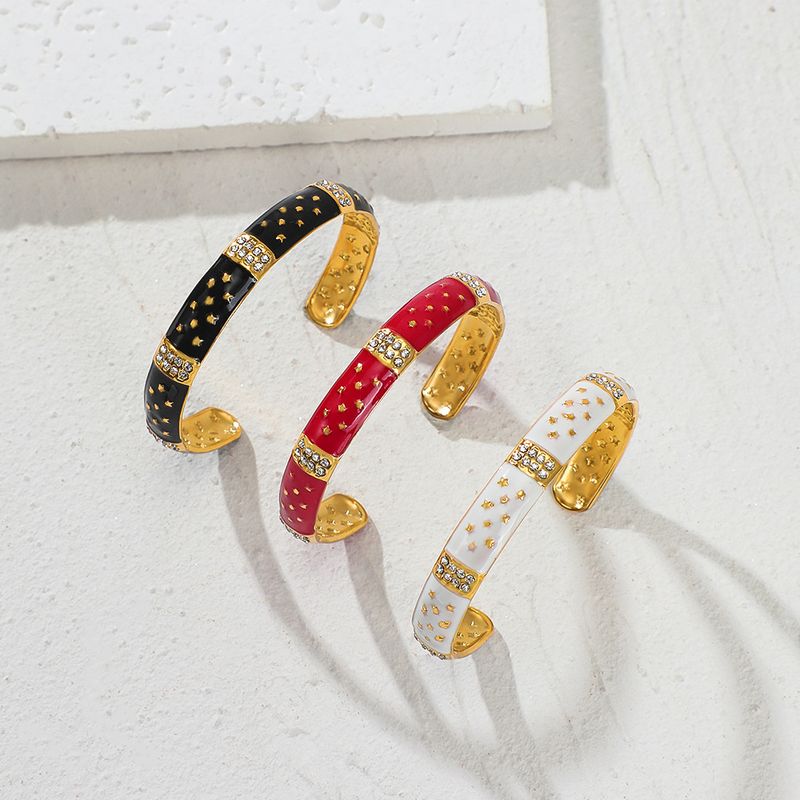 Pulsera de acero inoxidable ajustable con diseño étnico personalizado en forma de C y color retro a la moda._voghion.com