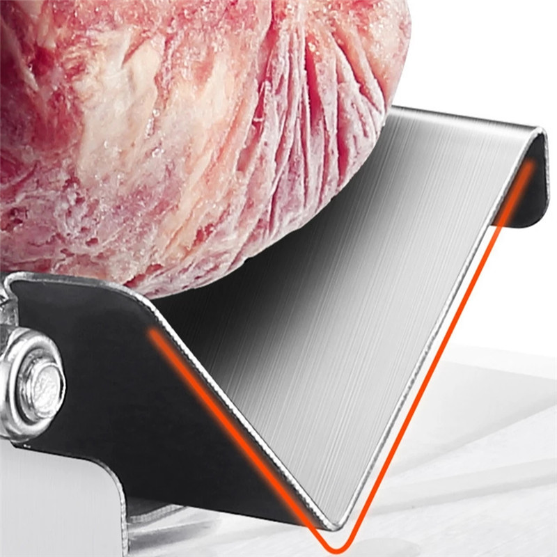 Manual Meat Slicer Household Frozen Meat Cutting Machine Vegetables Cutter Desktop Alloy+Stainless Steel Thickness Adjustable_voghion.com