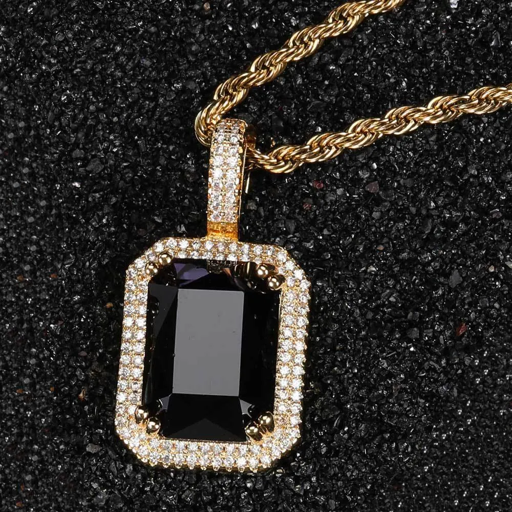 Nuove collane con ciondolo di design Hip-Hop in argento Sterling VVS con moissanite e diamanti a grappolo, collana con catena a maglie cubane ghiacciate_voghion.com