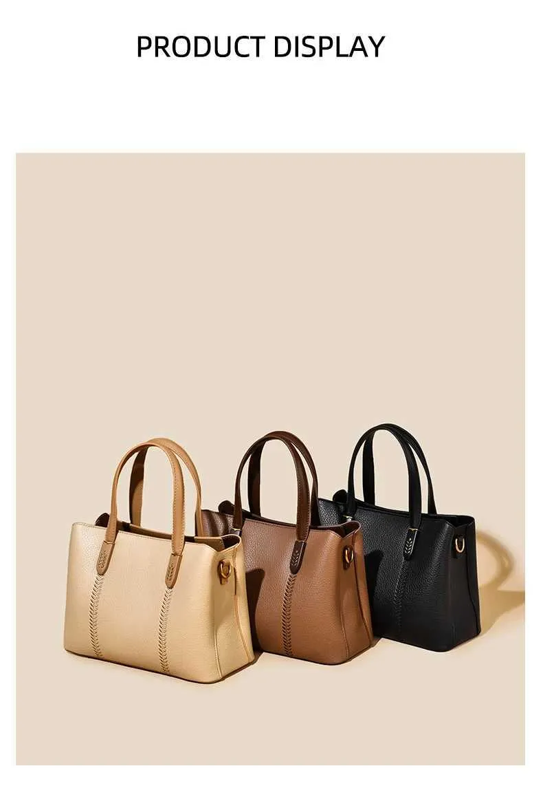 Geantă de mână pentru femei, model solid brodat, ghiozdane, genți crossbody, capacitate mare, rucsac de navetă pentru femei, C241212_voghion.com