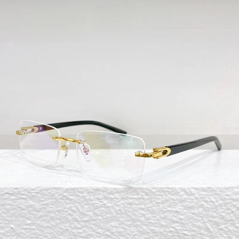 carti bril buffelhoorn zonnebril heren Dames klassiek vierkant Vrije tijd Rechthoekige bril Veelkleurig brilmontuur_voghion.com