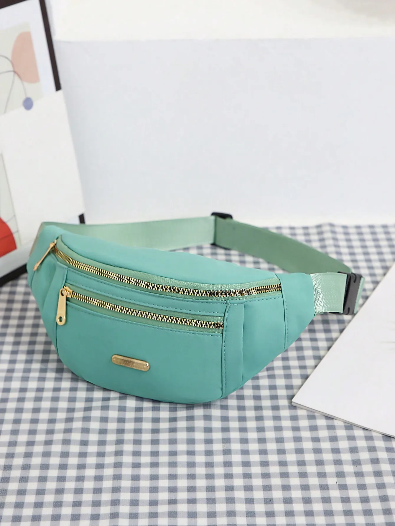 Crossbody Fanny Pack Women,Large Waist & Hip Bum Bag With Adjustable Strap For Outdoors Workout Traveling Casual Running_voghion.com
