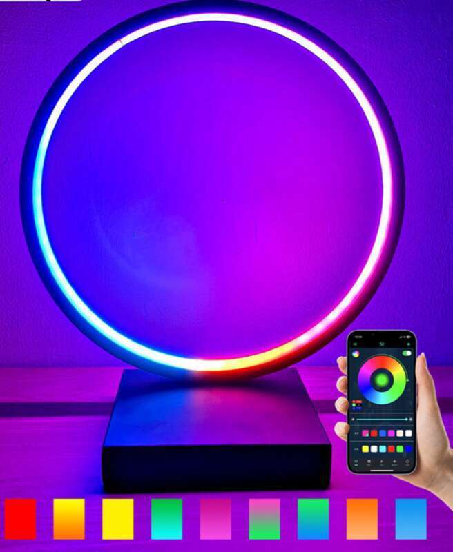 New Chinese Gundam Colorful Circular Ao Bing Circle Model Handheld Display Stand Breathing Lamp_voghion.com