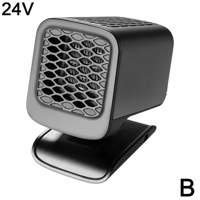 12/24V portabil auto 2 în 1 Coog dezghețator încălzire 360° Auto încălzitor rotativ geam ventilator vânt E6R8_voghion.com