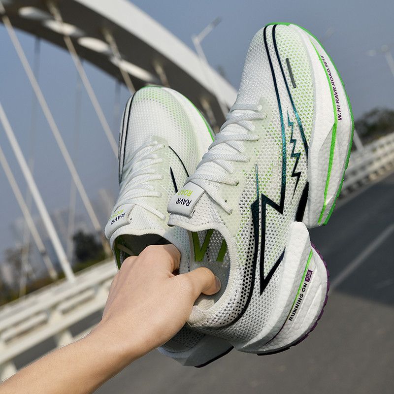 Friction sound running Men's and women's Professional marathon race resilient cushioned sports shoes_voghion.com