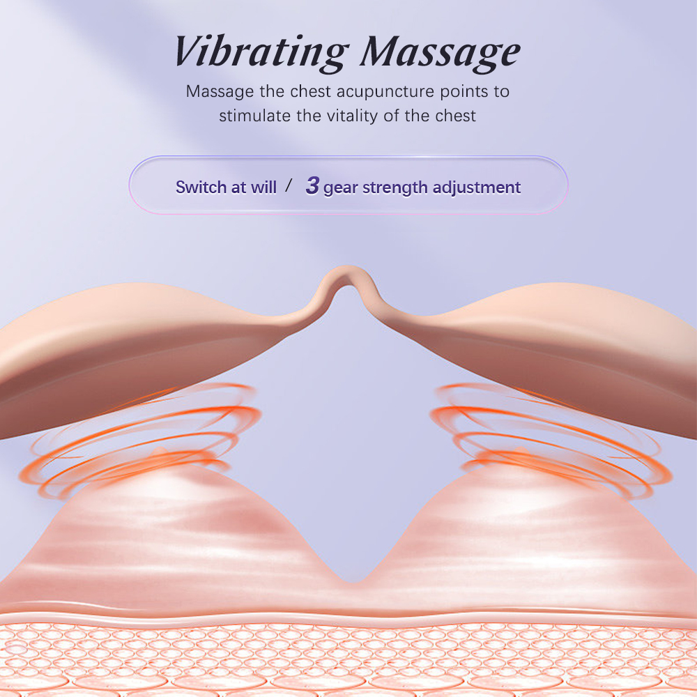 Electric Breast Massage Wireless Hot Compress Vibration Massage Enhancer Stimulator Device Prevent Sagging Breasts Massager_voghion.com
