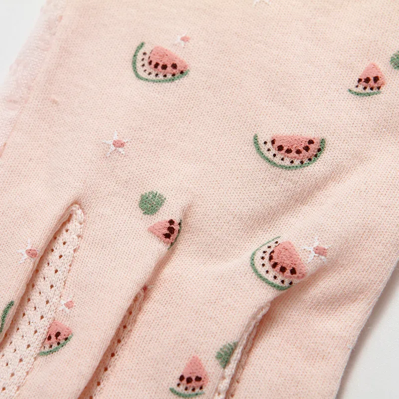 Fashion-Women Half Finger Working Sun Protection UV Cotton Gloves Female Student Summer Fingerless Driving Non-Slip_voghion.com