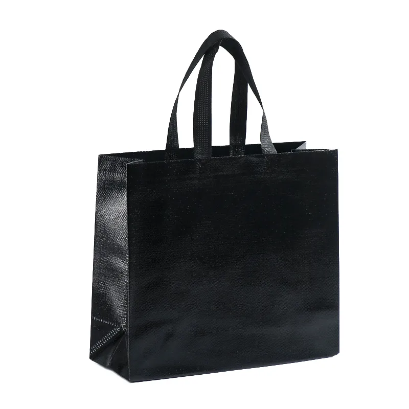 Non Woven Shopping Laser Glossy Reusable Grocery Tote With Handle Glitter Gift Bag Favor Goodie Package Bags_voghion.com