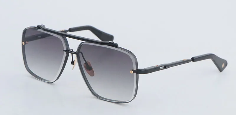 Modedesigner SIX Metall-Sonnenbrillen für Männer Große quadratische Gläser Vintage Herren Damen Klassische Promi-Stil Brillen_voghion.com