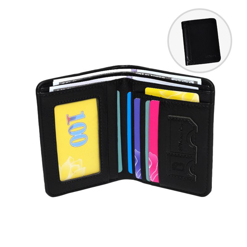 Herren Geldbörse High End Retro PU Kurze Herren Klappbare Kreditkartentasche Kann Münzgeldbörse Verstauen_voghion.com