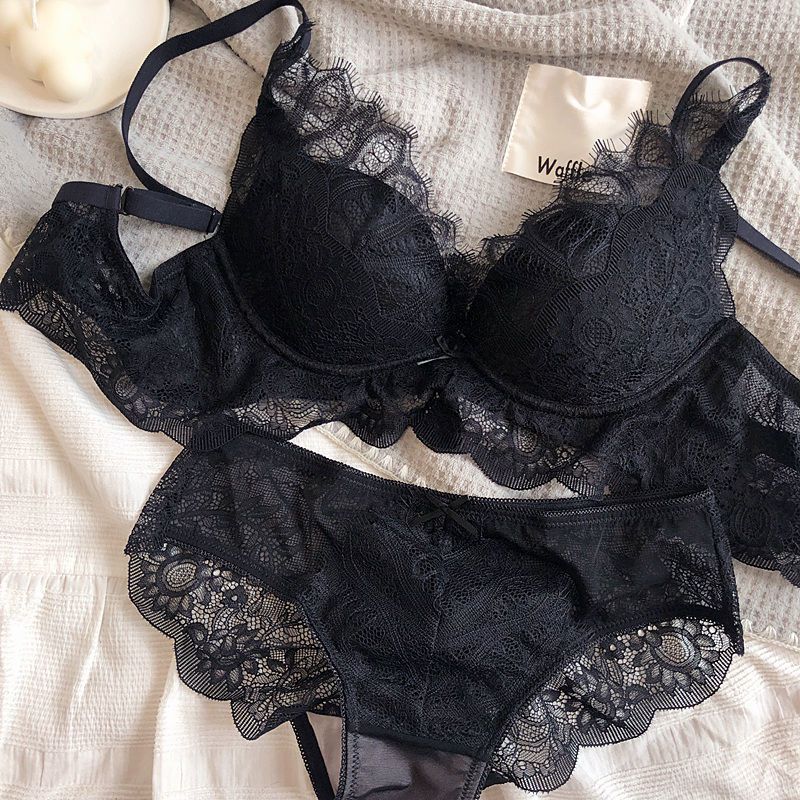 Sous-vêtements sexy en dentelle pour filles Pure Desire, petite poitrine, rassemblement, grand soutien-gorge épais sans bords