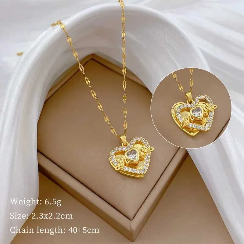 Collana con pendente in acciaio inossidabile versatile_voghion.com