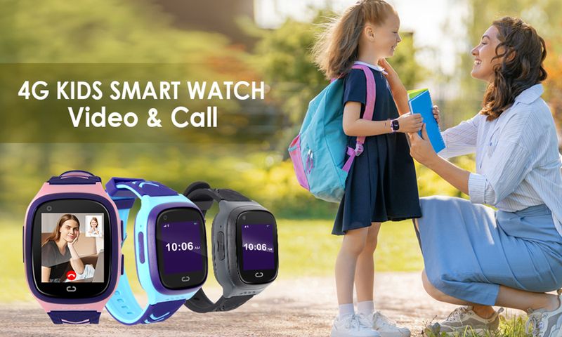 2024 Smart For Kid 4G Sim Card Video Call SOS GPS Location Student Watch for Children Boy Girl Smartwatch_voghion.com