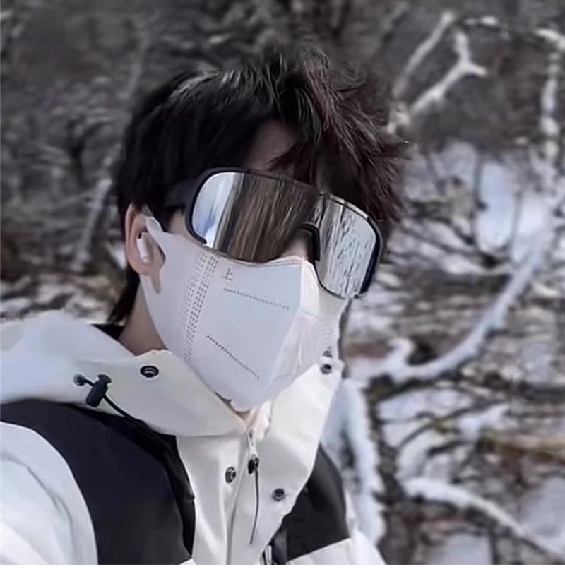 Buiten groot frame paardrijden skiën winddichte bril klimmen weg berg fiets sport zonnebril_voghion.com