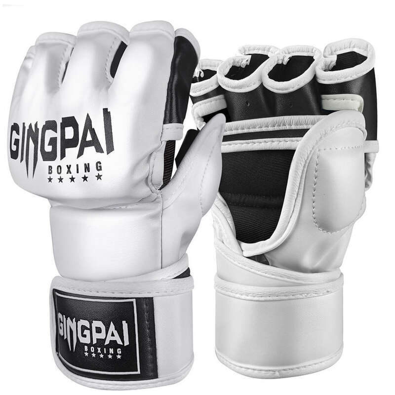 【 7893 People's Collection 】 Boxing Sanda, Professional UFC, Half Finger Gloves, MMA, Muay Thai, Free Combat, Men's And_voghion.com