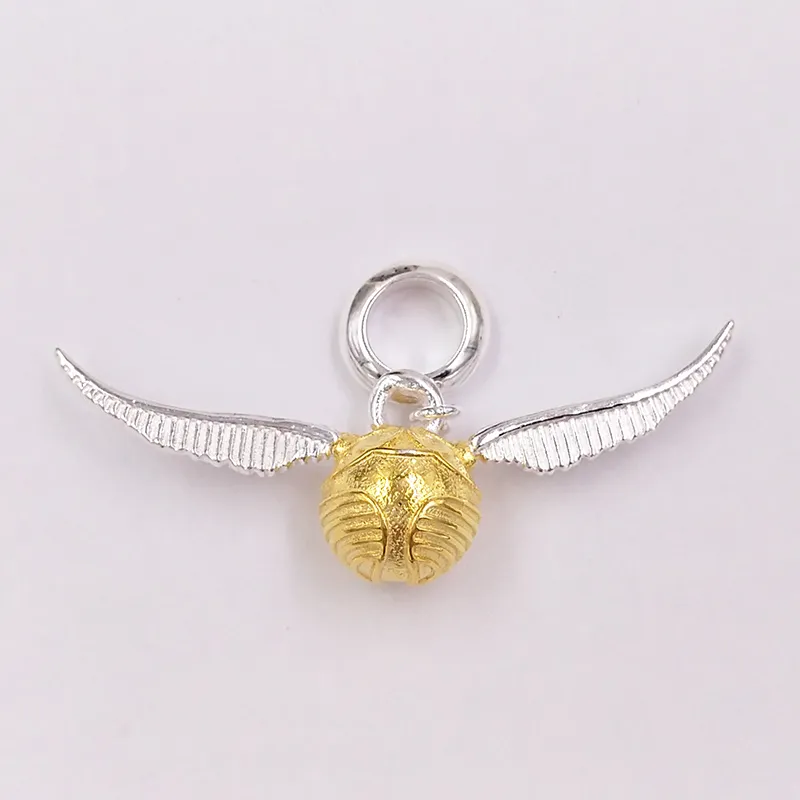 Heta berlocker hippie smyckestillverkning Harry Potter Gyllene Snitch Sterling sier pararmband för kvinnor män flickor pojkar armbandshänge_voghion.com