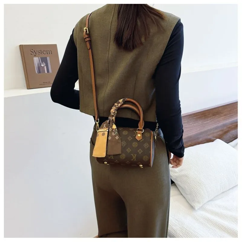 Designer Free Shipping 2025 New Fashionable Temperament Boston High-end Printed Shoulder Crossbody Bag For Womens_voghion.com