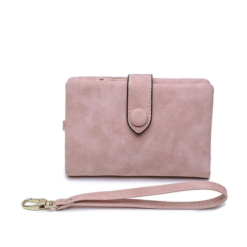 Frosted Short Korean Students Small Fresh Cute Wallet_voghion.com