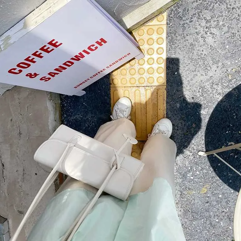 Sac à bandoulière en PU à texture française à la mode pour femmes, jaune, sous les aisselles, printemps/été 2024, pendentifs élégants, Handba241104_voghion.com