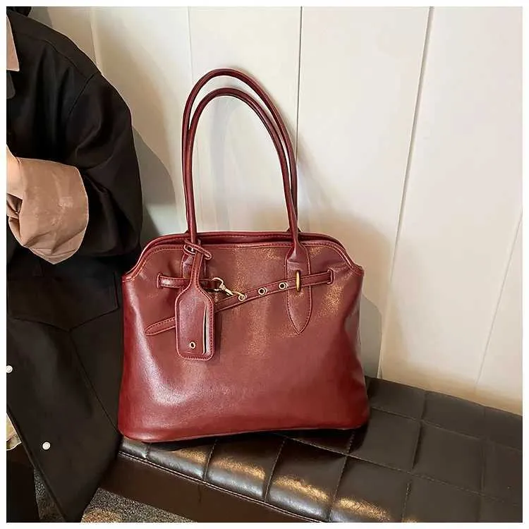 Große Damen Umhängetasche Aus Kunstleder Versatile Tragetasche_voghion.com