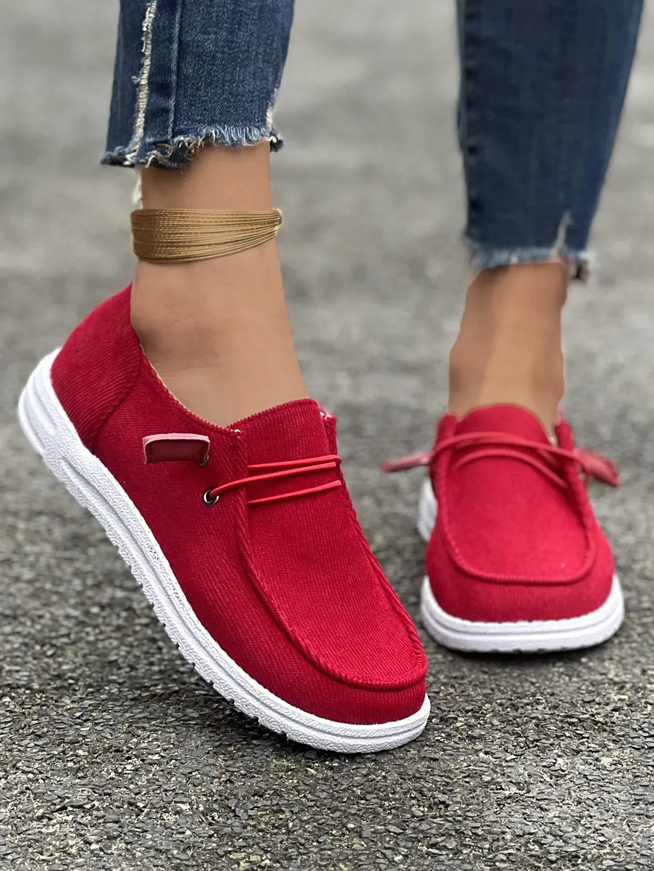 Mocassini da uomo nuovi, piatti, morbidi, con fascia elastica, comodi, antiscivolo, scarpe da skateboard singole da donna 2024_voghion.com