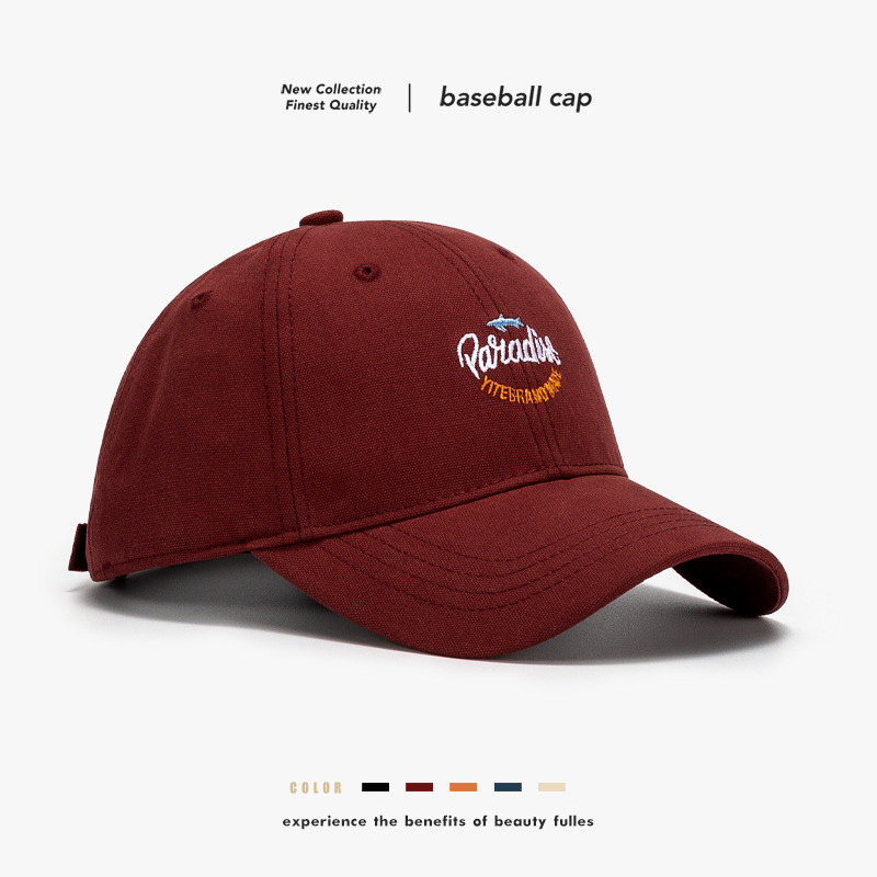 Koreaanse versie Duck Tongue Hat Heren Lente en Zomer Outdoor Zonnehoed met geborduurde letters Koreaanse Casual Zonbescherming Dames Baseballpet_voghion.com