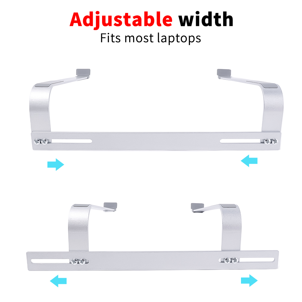 Soporte de metal para portátil, base de aleación de aluminio, soporte de refrigeración para MacBook Pro 13, 14 y 15, soporte ajustable para portátil._voghion.com