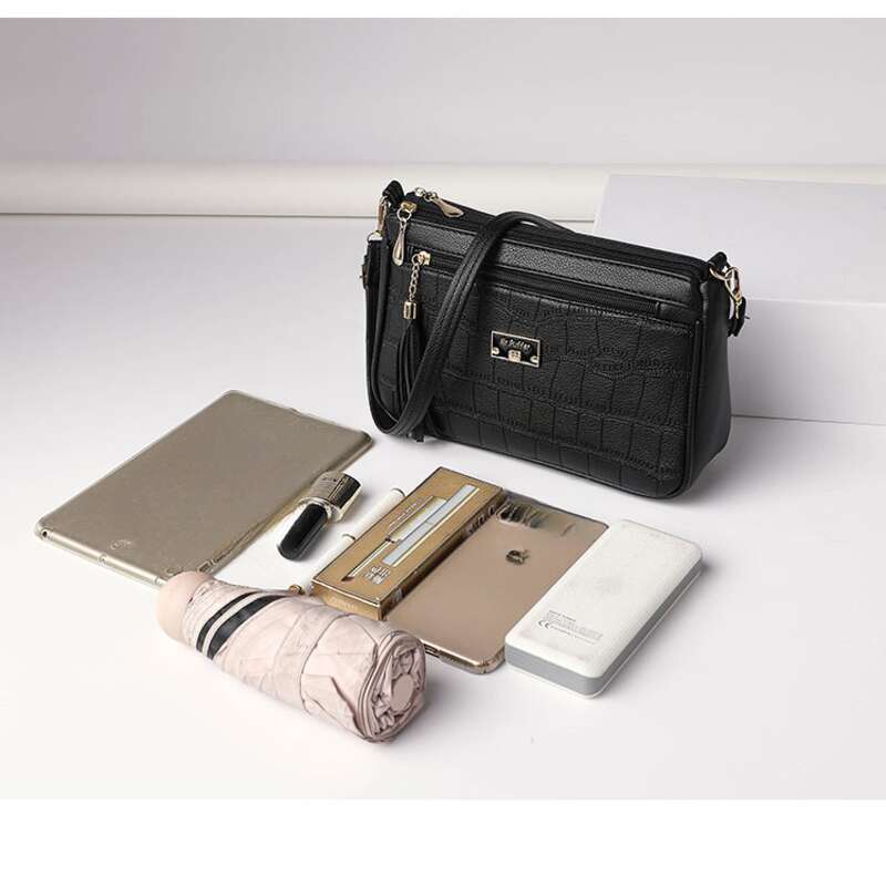 2025 Spring Large Capacity Crocodile Leather Bag Elegant Mom Small Square Bag_voghion.com