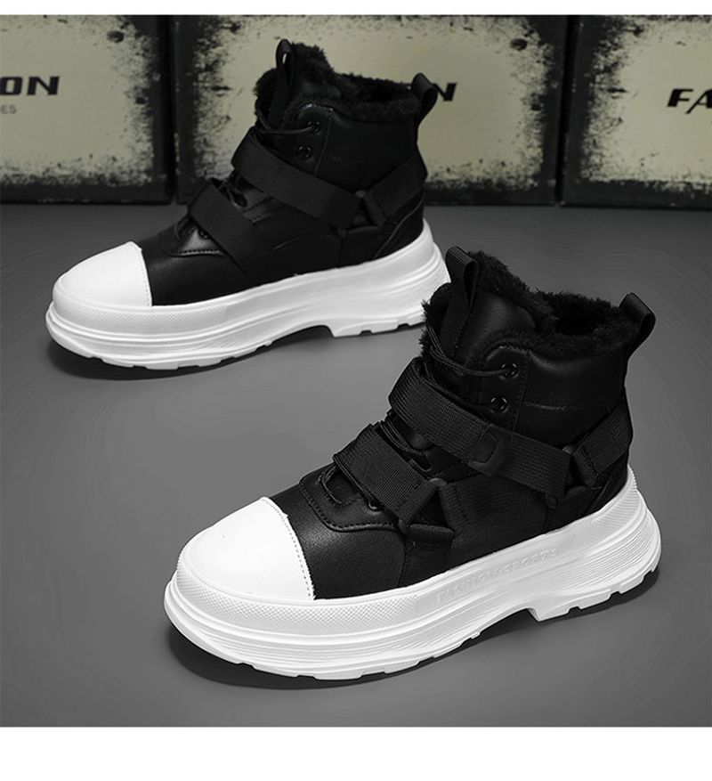【 Niedriger Preis im Internet 】 Schuhe Herren Winter Neue Outdoor-Sport Tragen beständig Hoher Schnitt Schnee mit Samt_voghion.com