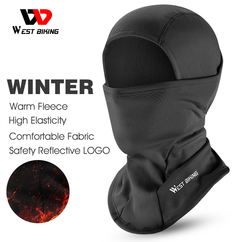 West Winter Fleece Cycling Cap Hat Windproof Men Women Sports Scarf Balaclava Ski Bicycle Motorcycle Running Neck Warmer
