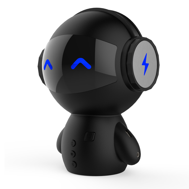 New Innovative Robot Smart Bluetooth Speaker With BT CSR 3.0 Plus Bass Music Calls Handsfree TF MP3 AUX And Power Bank Function._voghion.com