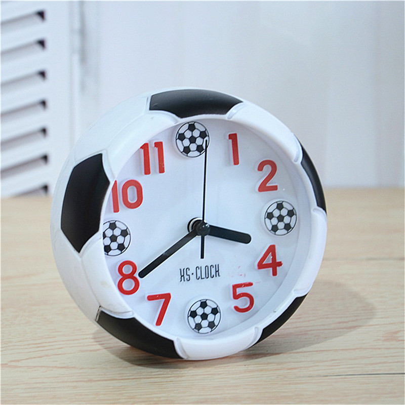 Orologio da tavolo decorativo a forma di pallone da calcio da tavolo per campeggio all'aperto comodini da scrivania camera da letto compleanno regalo per tifosi di calcio_voghion.com