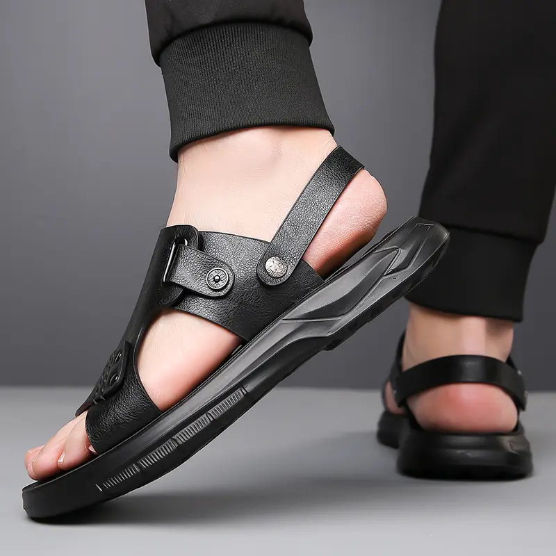 Herrensandalen Sommer Freizeit Strandhausschuhe Bequem Stilvoll_voghion.com