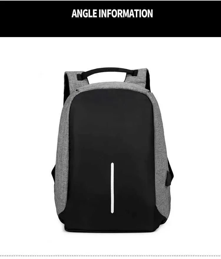 Vargusvastane kott meestele sülearvuti seljakott reisikott naistele suure mahutavusega äri USB laadimisega kolledži üliõpilane kool_voghion.com